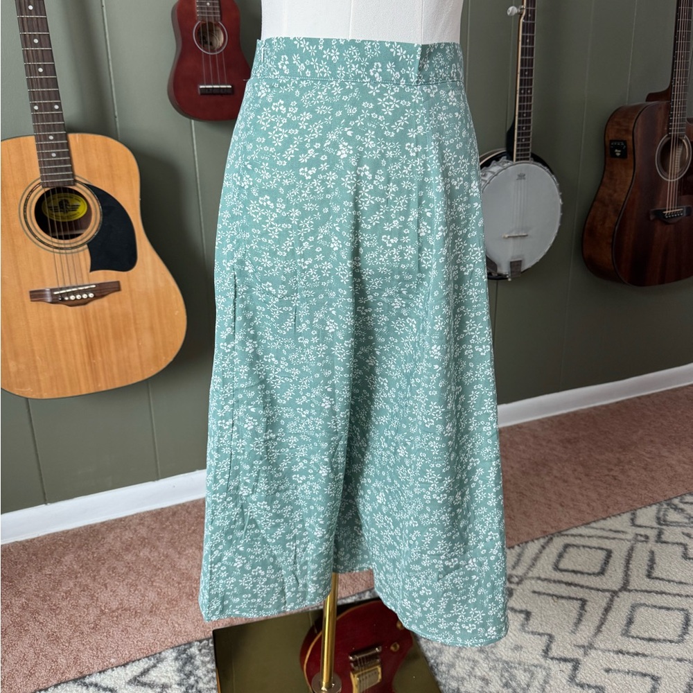 SHEIN Midi-length Fitted Floral Skirt